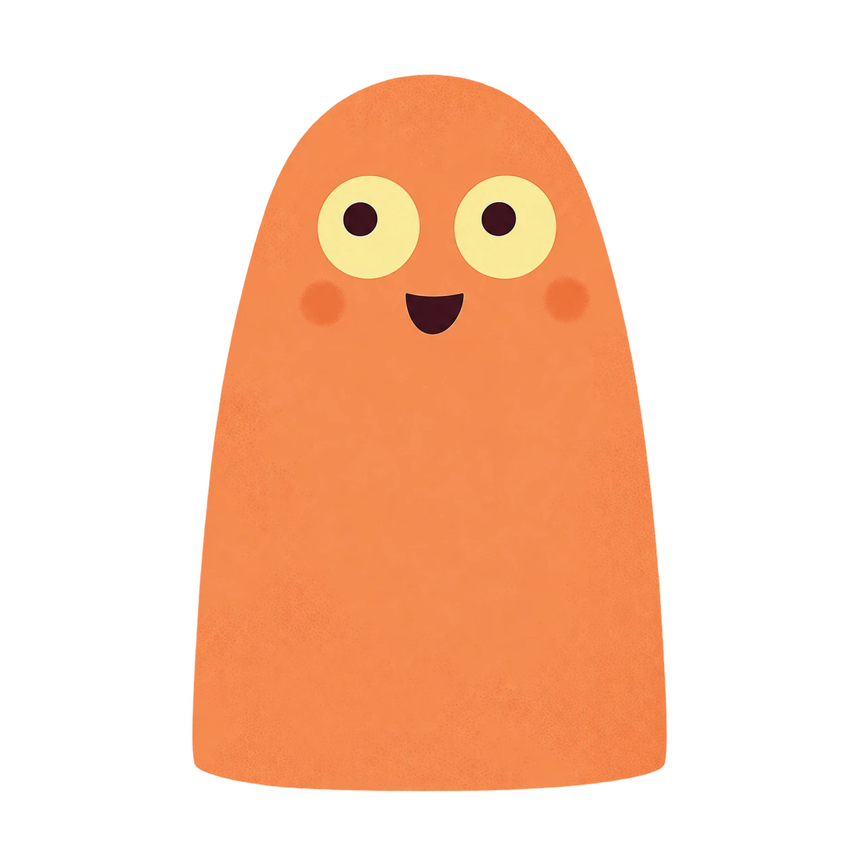 Friendly orange monster